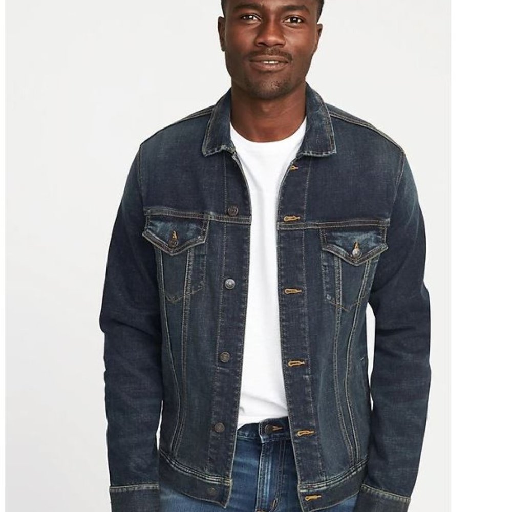 OLD NAVY Men’s Jean Jacket Dark Wash - NWOT